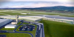 Façade architecturale réalisée par Epsylon pour l'Aéroport de Québec