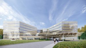 Travaux de modernisation de l’enveloppe du bâtiment réalisés par Epsylon pour l'Édifice Marly